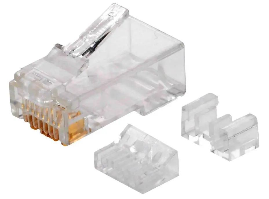 TUK Καταργητήρες Cat6 RJ45, Χρυσοπλαστεμένοι Ακροδέκτες, Συσκευασία 50