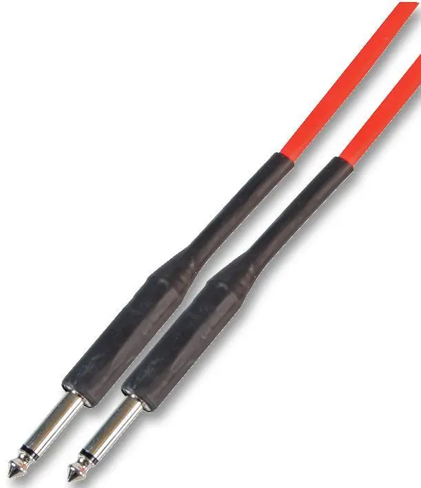 SOUNDLAB - 6,35 mm (1/4 Zoll) Mono-Jack-Klinkenkabel, 6 m, orange