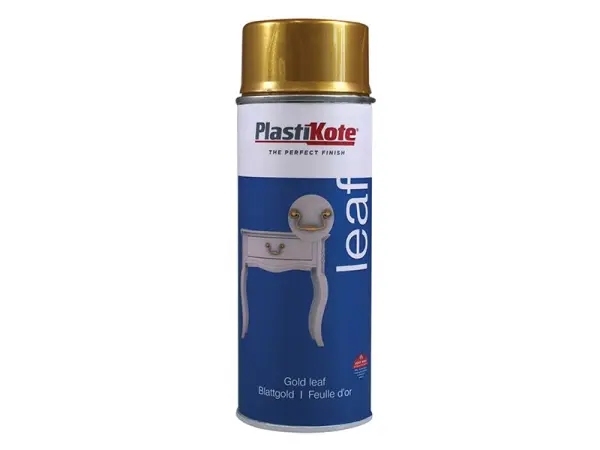PlastiKote Leaf Spray Gold 400ml – Διακοσμητικό Ακρυλικό Βερνίκι με Φύλλα Χρυσό