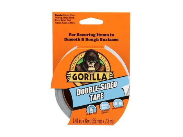 Gorilla Double-Sided Tape, 35mm x 7.3m, Heavy-Duty