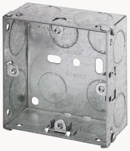 CLICK Caja de Superficie de Acero, 1 Módulo, 35mm de Profundidad