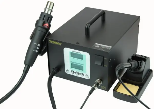 900W 2-in-1 Intelligent SMD Rework & Soldering Station, 500°C