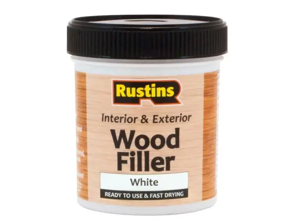 Rustins Acrylic Wood Filler, White, 250ml