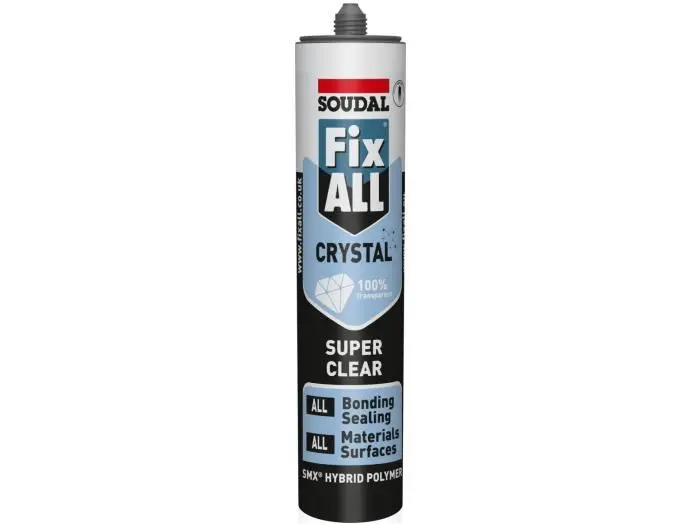 Soudal Fix ALL Crystal 290ml Sellador Adhesivo Transparente