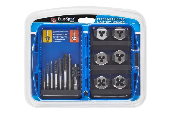 Blue Spot Tools 13件公制丝锥丝板套装 (M3-M10)