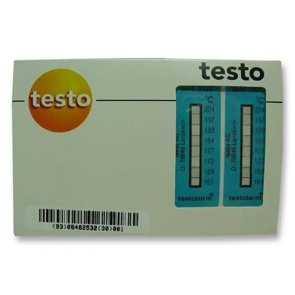 Testoterm Self-Adhesive Temperature Strips +160°C to 199°C (Pack of 10)