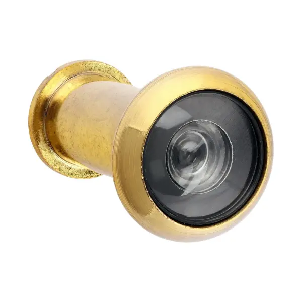 Timco Deurviewer E Brass – gepolijste messing elektro afwerking