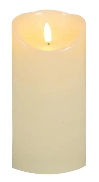 Raraion 18cm Flickerbright LED Candle, Textured, Warm White