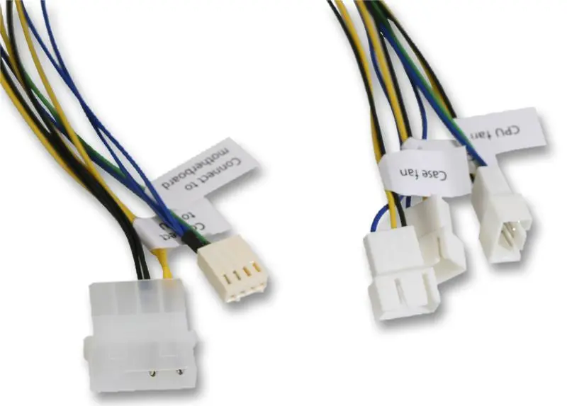 AKASA Molex LP4 σε 3x PWM Καλώδιο Σύνδεσης Ανυμαστήρων, 300mm
