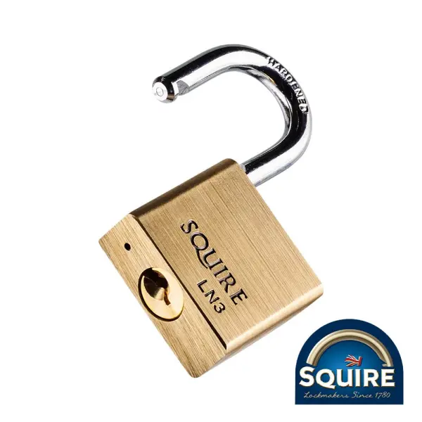 Squire LN3S Brass Lion Padlock with Stainless Steel Shackle (30mm)