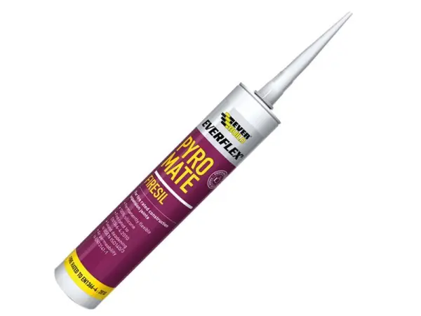 Sikaflex Pyro Mate Firesil - Mastic silicone ignifuge blanc Everbuild Sika