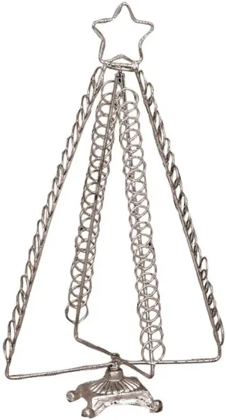 RARAION Μεταλλικός Καρτοθέτης Χριστουγέννων 50cm Ασημί