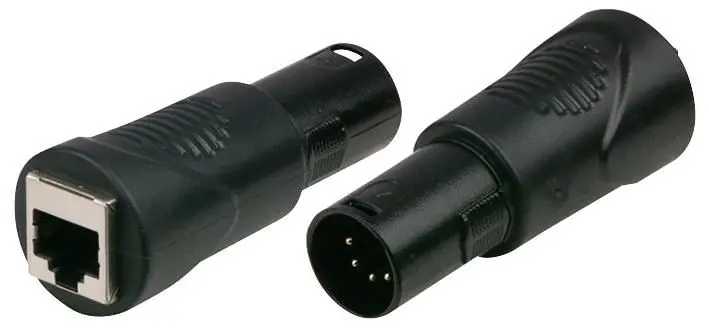 DAP AUDIO 5-polige XLR male naar RJ45 female adapter voor DMX512
