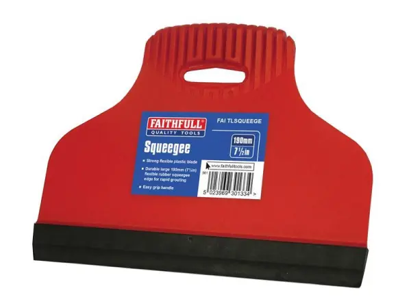Faithfull - Squeegee Imeall Rubair, 19cm
