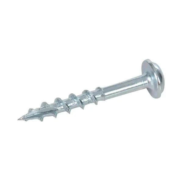 Triton Zinc Pocket-Hole Screws, Washer Head, Coarse, 8 x 1-1/4&quot;, 100pk