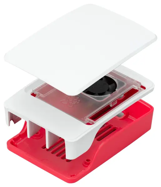 Official Raspberry Pi 5 Case - White Red