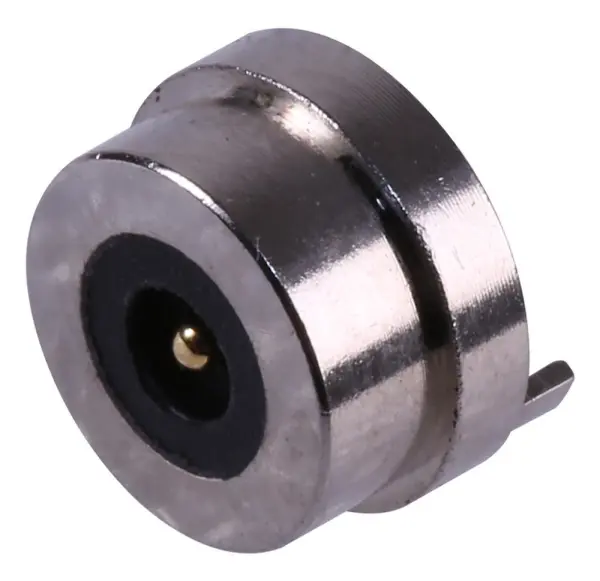 EDAC 2 Pin Magnetic Pogo Connector, Recessed Round Plug