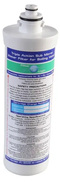 FILTER LOGIC 兼容濾水器 適用於 QL1-Zip 5微米三重過濾沸水器