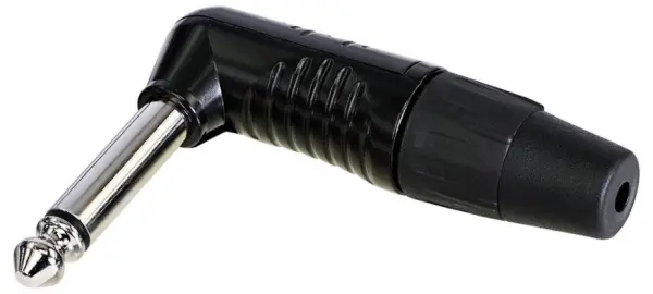 REAN 6.35mm 1/4'' Jack Mono em Ângulo de 90 Graus com Contactos Estanhados