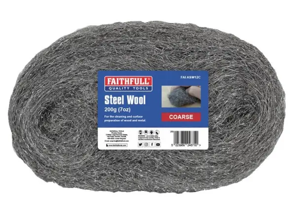 Faithfull Ocelová vlna hrubá, 200g