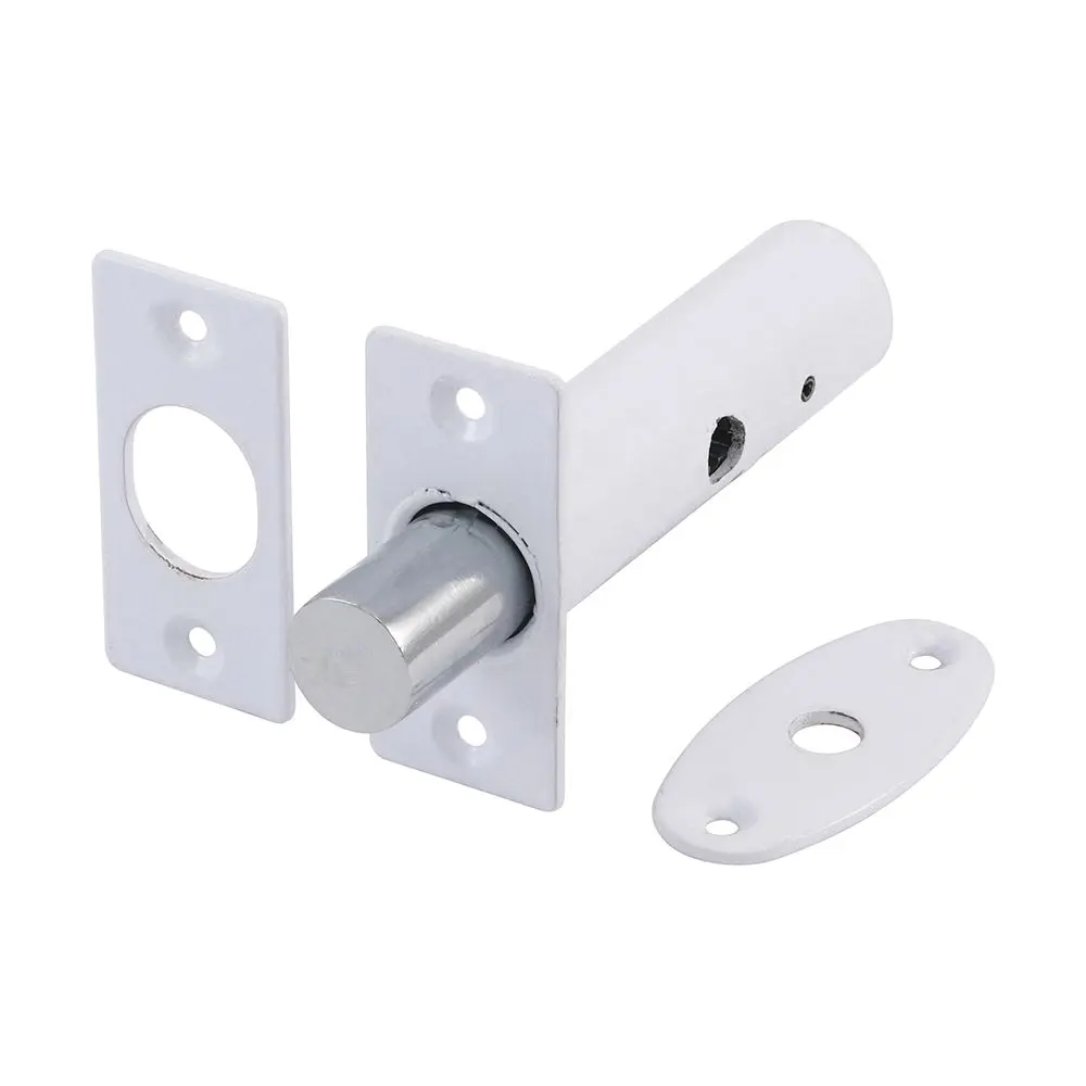 Timco White Door Rack Bolts, Steel, 60mm (2 Pack)
