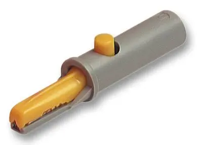 Morsetto a Coccodrillo HIRSCHMANN 6mm, Griglio/Giallo, 6A