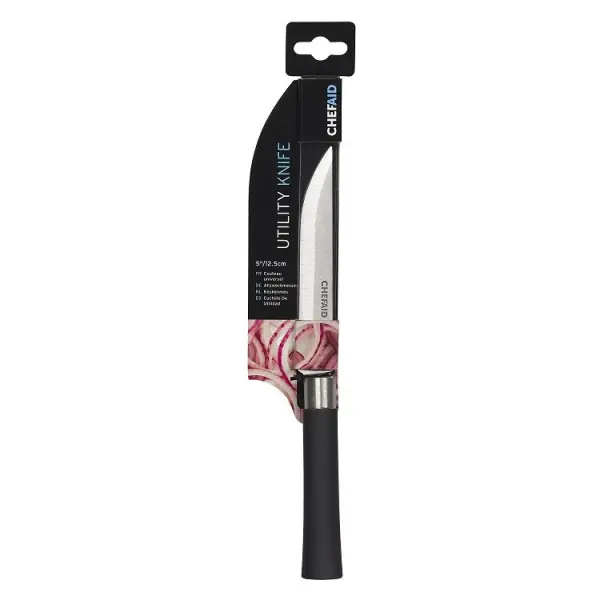 Chef Aid 5 Inch Utility Knife, Soft Grip Handle