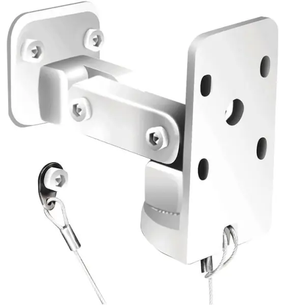 LD SYSTEMS Soporte de Pared para Altavoces, Capacidad 10 kg, Blanco