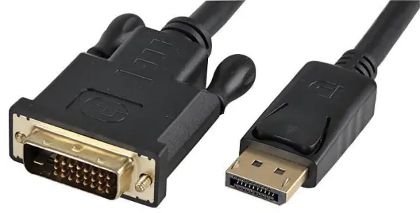 Pro Signal DisplayPort to DVI Cable, Gold Plated, 0.5m Black