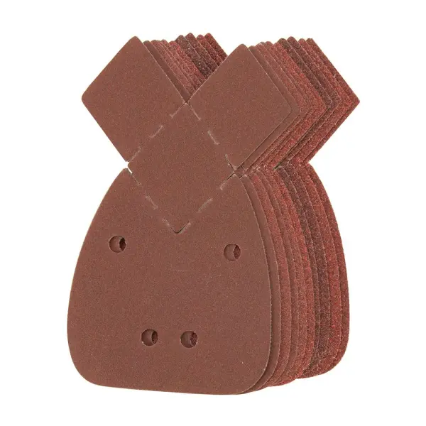 Silverline 140mm Hook & Loop Detail Sander Sheets, 10pk