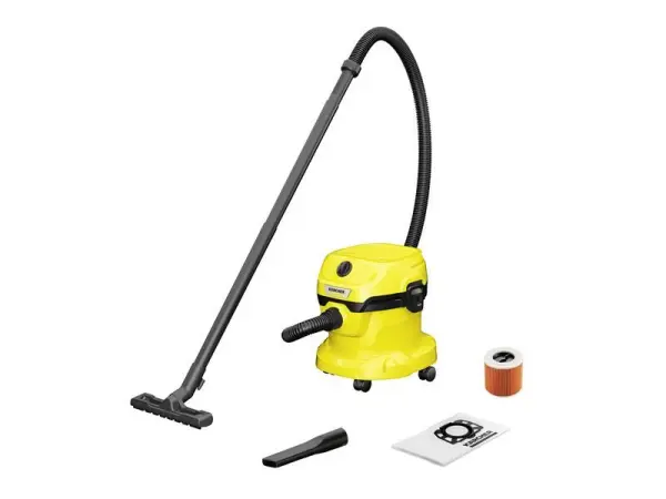 Karcher WD 2 Plus Ηλεκτρική Σκούπα Βρεγμένου & Στεγνού Σκουπιδιού, 1000W, 12L