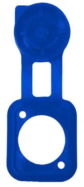 CLIFF ELECTRONIC COMPONENTS CP299808 XLR 피드스루 커넥터 씰링 가스켓 (커버 포함), 블루