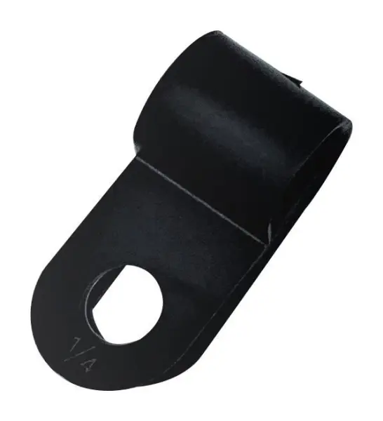 PRO ELEC P-Clip Cable Clamps - Black 19.4mm