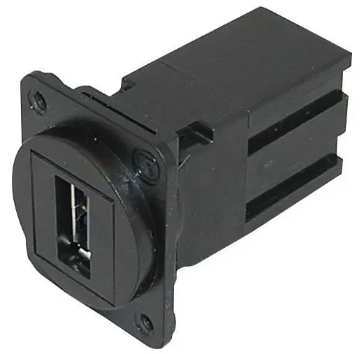 TUK USB 2.0 Female to Female Coupler for D Series Panels