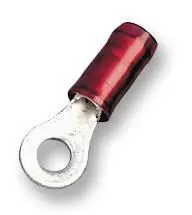 AMP - TE CONNECTIVITY מסוף חיבור טבעתי PIDG, אדום, M3/3.5, 50 יחידות