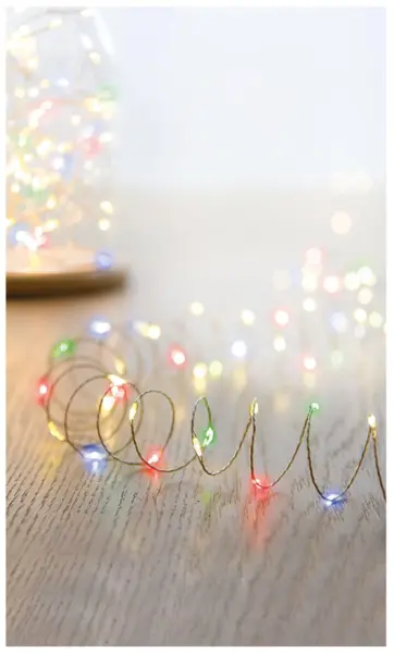 RARAION Guirlande lumineuse LED multicolore - 200 LED, 9,95m, 8 modes