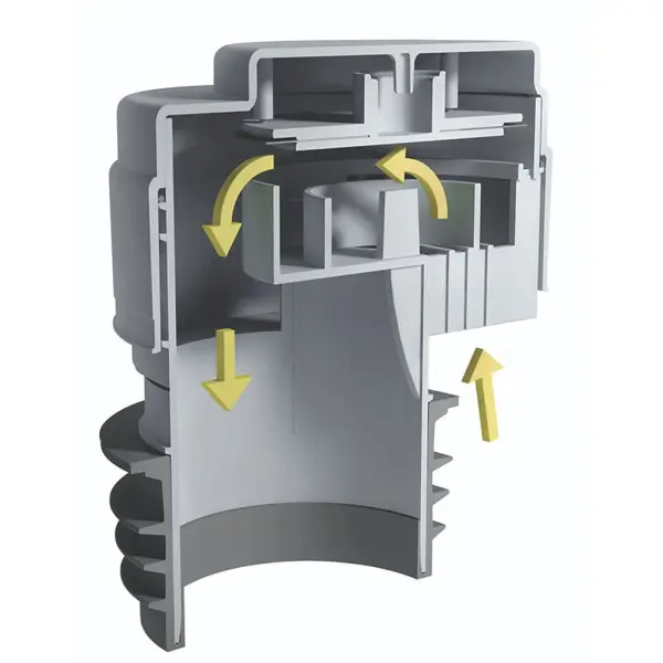 McAlpine - VP100 Wentyl przeciwwodny Push-Fit, Szary