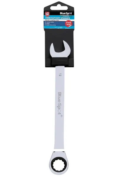 Blue Spot Tools 19mm Fixed Head Ratchet Spanner