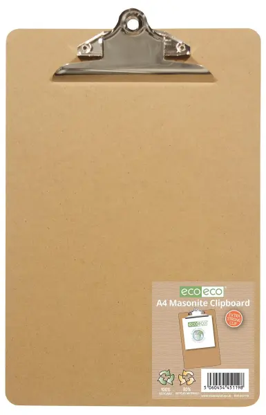 ECO-ECO A4 Masonite Clipboard, 200g