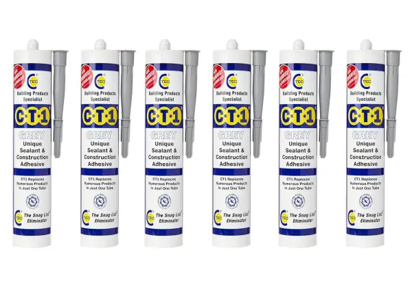 CT1 그레이 트라이브리드 실란트 & 접착제 6개입