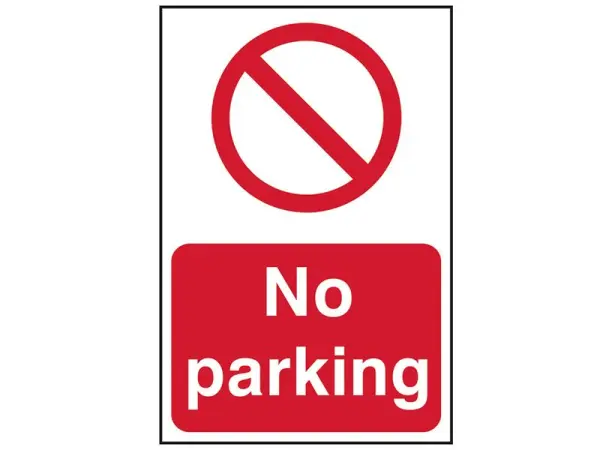 SCAN No Parking PVC Sign 200 x 300mm