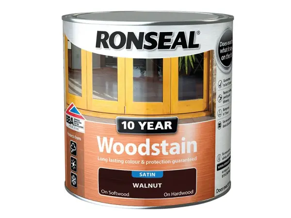Ronseal Stain Protetor de Madeira 10 Anos Cor Nogueira 750ml