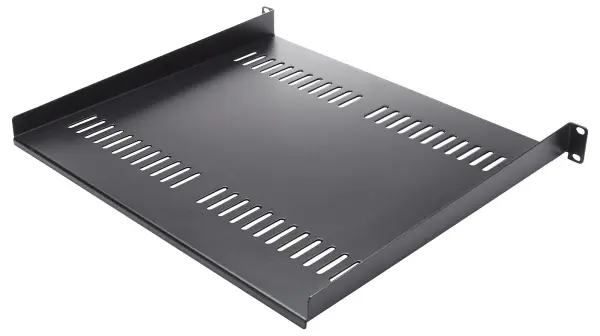 StarTech.com 1U Vented Server Rack Shelf 19 Inch, 400mm, Pack of 2