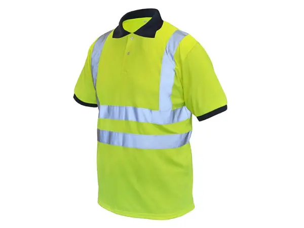 Scan Hi-Vis Yellow Polo Shirt - Medium (40in)