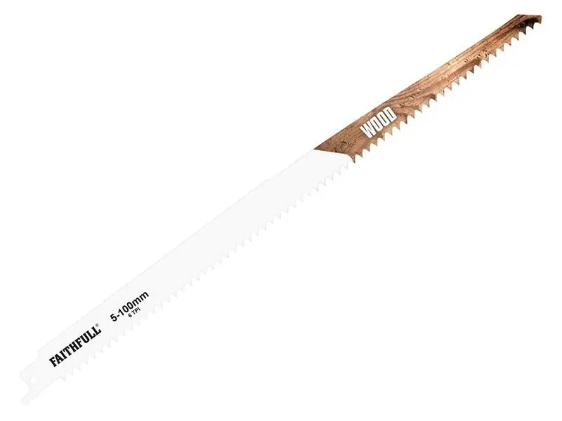 Faithfull Lame de scie sabre pour bois S1411D, 300mm, 6 DPI (Lot de 5)