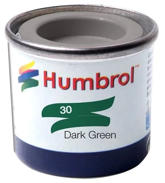 Humbrol Matt Dark Green Enamel Paint, 14ml
