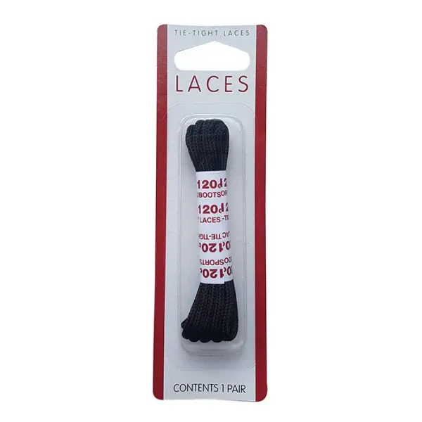 Fine Round Sports Boot Lace 120 cm Black