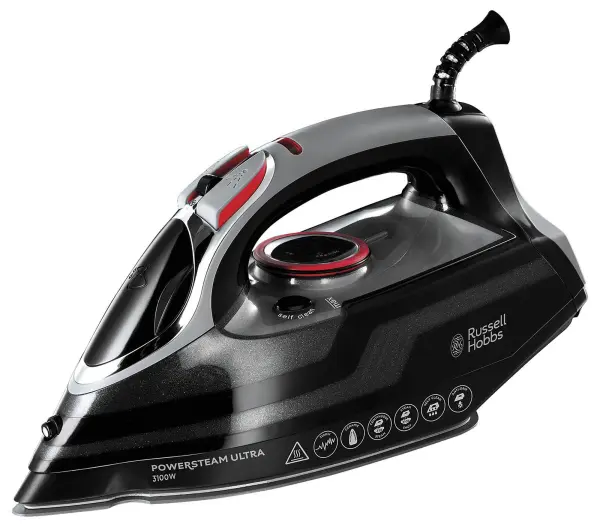 Russell Hobbs Powersteam Ultra 3100W Steam Iron, 350ml Black