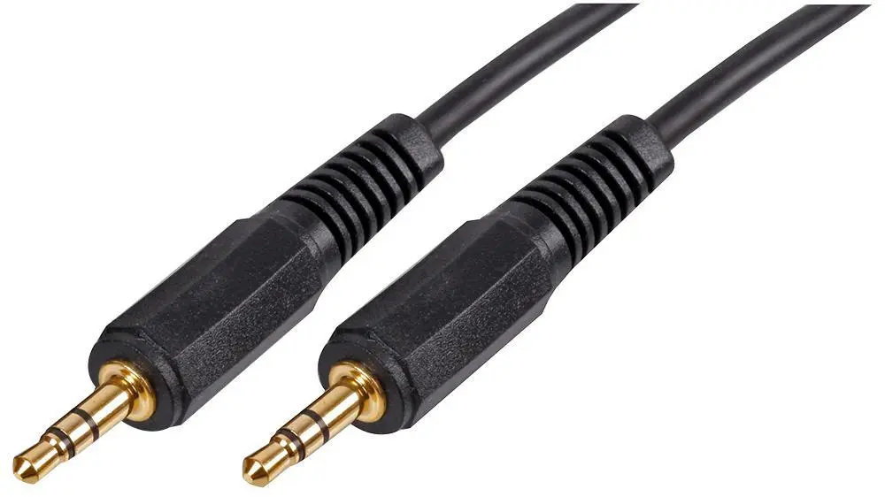PRO SIGNAL - 3,5-mm-Stereo-Klinkenstecker-auf-Klinkenstecker-Kabel, 2m schwarz