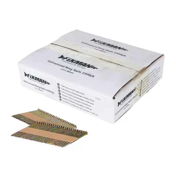 Fixman Pregos Anelados Galvanizados 2,9x50mm (2500 unid.)